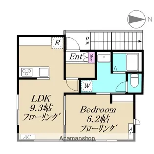 仮)メゾン東長崎【2F号室】の間取り