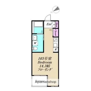 GLOSS TERRACE【103号室】の間取り