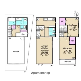 CHARMANT HEIM HIGASHIAZABU【-号室】の間取り
