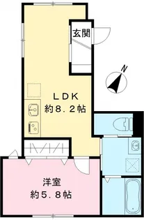 ルガロ西麻布【101号室号室】の間取り