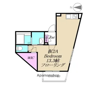 エテルノ亀有【仮)2A号室】の間取り