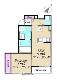 コーポ エム ツー【101号室】の間取り