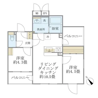EXAM AKASAKA【2階】の間取り