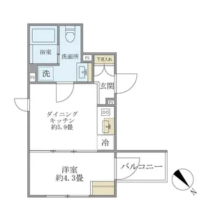 EXAM AKASAKA【3階】の間取り