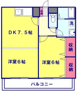 サニーガーデン壱番館【103号室】の間取り
