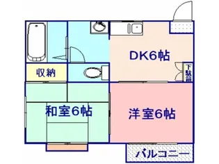 ライムライト【102号室】の間取り