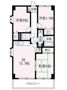 ル・クール(和光)【406号室】の間取り