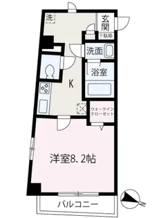 CASA FELICE【303号室】の間取り
