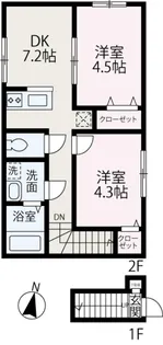 ソルナクレイシア成増【203号室】の間取り