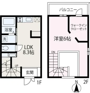 ALTUALA成増【103号室】の間取り