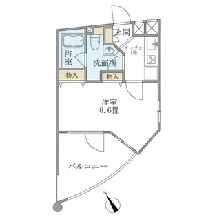ユンヌフィーユ【2階】の間取り