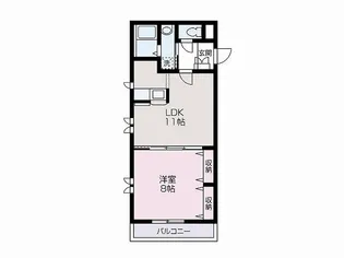 サニーガーデンセレネ【210号室】の間取り