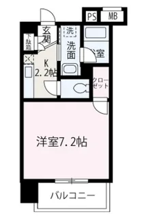 モンテレーヴ【402号室】の間取り