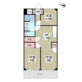 インペリアル本丸【6階】の間取り