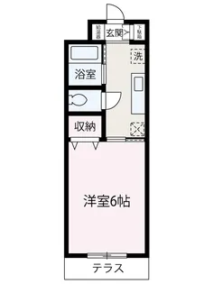 フレクション成増【104号室】の間取り