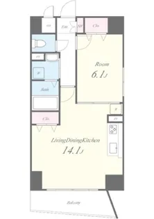 カーサ フェリーチェ【9階】の間取り