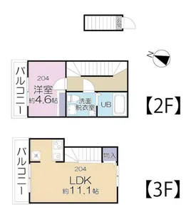 アマテラス千川【2階】の間取り