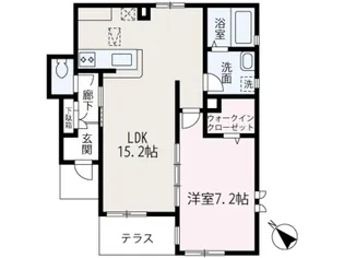 (S)ALIVIO【103号室】の間取り