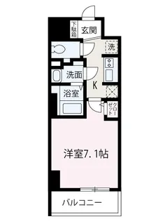 プリンセスライン【603号室】の間取り