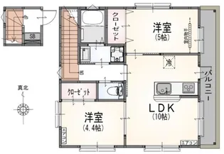 サンライズ大山II【3階】の間取り