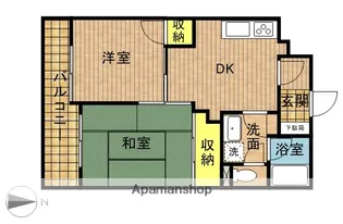 ウィンド赤羽【6階】の間取り