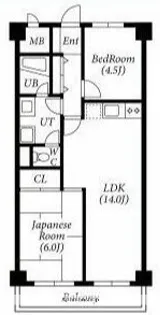 ウエルストンハイツ【4階】の間取り