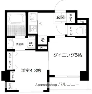 日神デュオステージ蓮根【3階】の間取り