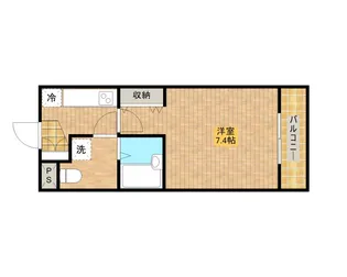 ヴィラ・デ・ブリアン神谷【2階】の間取り