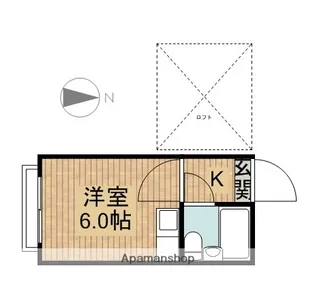 プラザドゥメリーナ【2階】の間取り