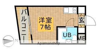 メゾンドマキ舟渡【1階】の間取り