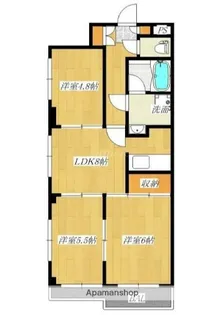 カーサ・フィオーレ【3階】の間取り