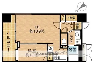 パラッシオ目黒不動前【7階】の間取り