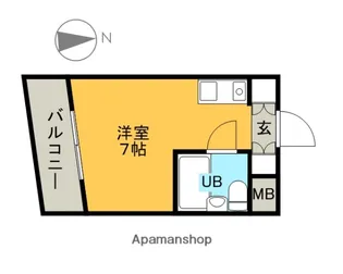 メゾンドマキ舟渡【1階】の間取り