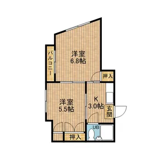 冨田ビル【3階】の間取り