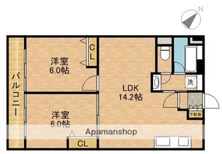 東十条ビル【4階】の間取り