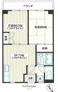 双葉町グリーンハイツ【3階】の間取り