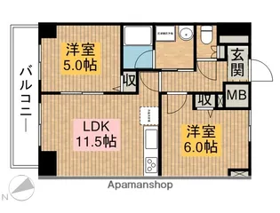 センテニアル王子神谷【11階】の間取り