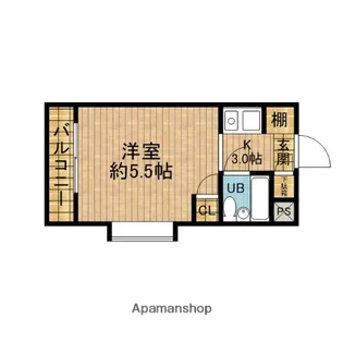 ウィンベルソロ赤羽第3【4階】の間取り
