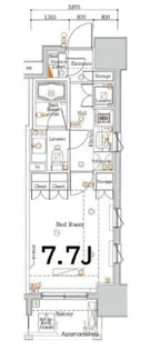ウィルヴェール東十条【12階】の間取り