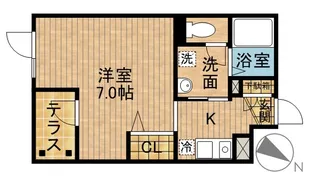 ノーザンハウス【1階】の間取り