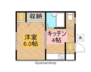 ハウス若竹【1階】の間取り