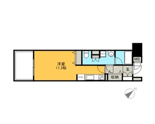 クロスレジデンス東十条【5階】の間取り