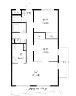 サンセゾンI【4階】の間取り