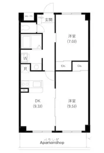 サンセゾンI【5階】の間取り