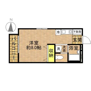 ヴェッセル飛鳥山【2階】の間取り