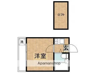 パレス王子A棟【2階】の間取り