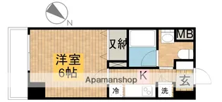プレール・ドゥーク東京NORTHⅡ【5階】の間取り