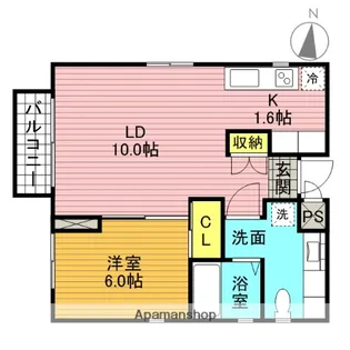 エスペイス池袋イースト【1階】の間取り