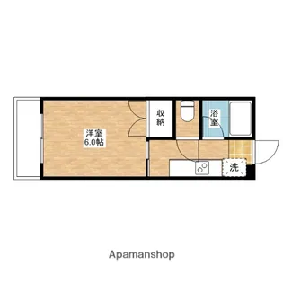 コーポオカダⅠ【1階】の間取り