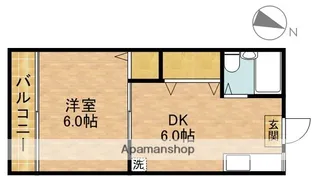コーポあすか【2階】の間取り
